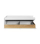 Lit coffre 90x200 avec sommier et matelas