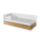Lit coffre 90x200 avec sommier et matelas