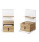 Lit coffre 90x200 avec sommier et matelas