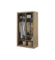 Armoire coulissante avec miroir chêne Shetland