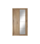 Armoire coulissante avec miroir chêne Shetland