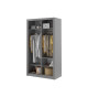 Armoire coulissante grise dressing et rangement