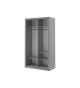 Armoire coulissante grise dressing et rangement