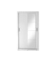 Armoire à porte coulissante et miroir blanche