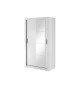 Armoire à porte coulissante et miroir blanche