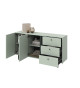 Buffet 2 portes 3 tiroirs coloris vert sauge