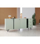 Buffet 3 portes 3 tiroirs coloris vert sauge