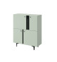 Commode haute vert sauge 4 portes