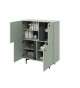 Commode haute vert sauge 4 portes