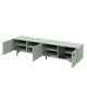 Meuble TV 200 cm 3 portes 2 niches vert sauge