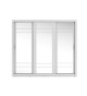 Grande armoire coulissante avec miroir blanche
