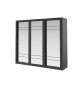 Grande armoire coulissante avec miroir dressing et rangement