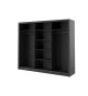 Grande armoire coulissante avec miroir dressing et rangement