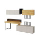 Ensemble bureau meuble TV et rangement