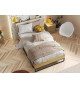 Lit avec tiroir de lit 90x200 avec sommier