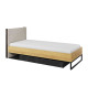 Lit avec tiroir de lit 90x200 avec sommier