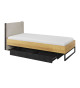 Lit avec tiroir de lit 90x200 avec sommier