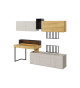 Ensemble meuble TV bureau et rangement