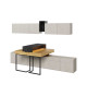 Double bureaux avec rangement haut et bas