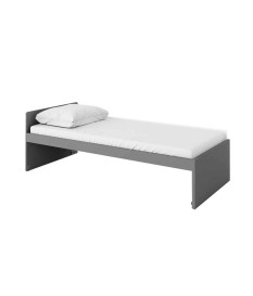 Lit simple 90x200 avec sommier et matelas