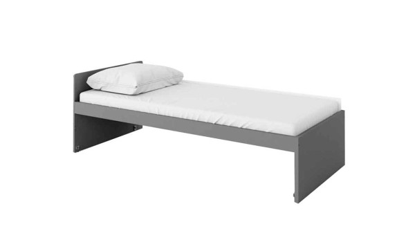 Lit simple 90x200 avec sommier et matelas Lit simple 90x200 avec sommier et matelas