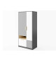 Armoire de chambre enfant 2 portes 1 tiroir