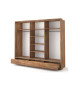 Grande armoire Chêne Stirling coulissante avec miroir