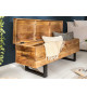 Banc coffre en bois original de manguier