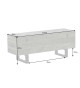 Banc coffre en bois original de manguier grisé