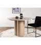 Table à manger ronde en bois 110 cm chêne chaulé