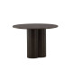 Table à manger ronde 110 cm en bois finition Moka