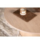 Table basse ronde en bois 80 cm chêne chaulé