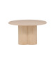 Table basse ronde en bois 80 cm chêne chaulé