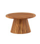 Table basse de jardin ronde en bois d'acacia