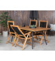 Table de jardin en bois d'acacia huilé 200 cm