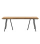Table de jardin en bois d'acacia huilé 200 cm