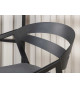 Chaises de jardin design en aluminium noir