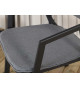 Chaises de jardin design en aluminium noir