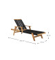 Bain de soleil en bois et cordage noir