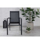 Chaises de jardin design en aluminium noir