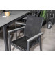 Chaises de jardin design en aluminium noir