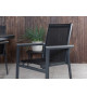 Chaises de jardin design en aluminium noir