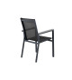 Chaises de jardin design en aluminium noir