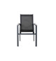 Chaises de jardin design en aluminium noir