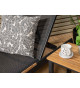 2 Chaises longues en aluminium et tissu noir
