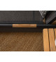 2 Chaises longues en aluminium et tissu noir