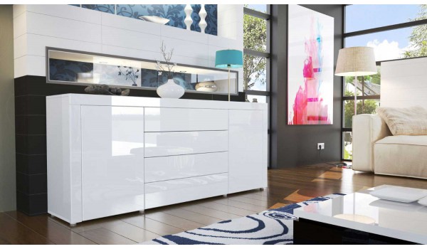 Buffet de Salon Design Laqué / 10 Finitions de couleurs Moderne