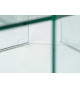 Set de 2 tables basses en verre transparent