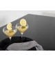 Table de jardin en verre et aluminium noir