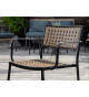 Chaises de jardin thermolaqués et polyrotin pas cher